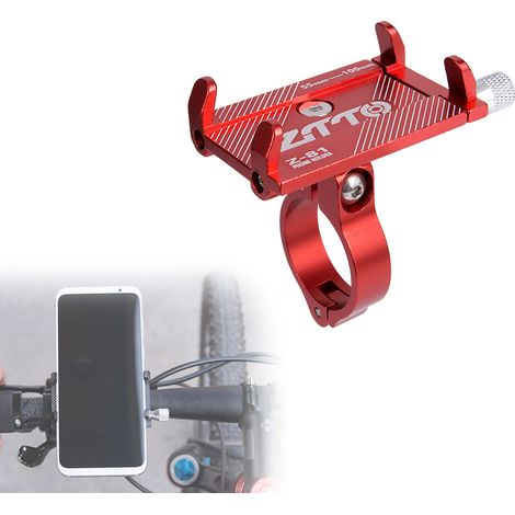 Support de téléphone portable en alliage d'aluminium, support fixe de Navigation pour vélo, guidon de Moto (1/5)