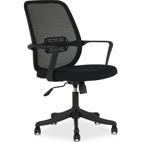 Chaise de bureau ergonomique MOLLIS Noir (1/5)
