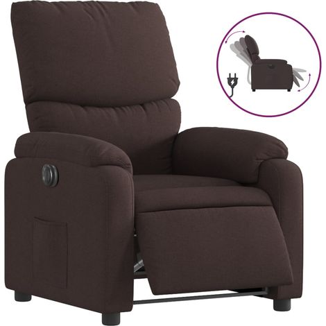 Maison Exclusive - Relaxsessel Elektrisch Dunkelbraun Stoff