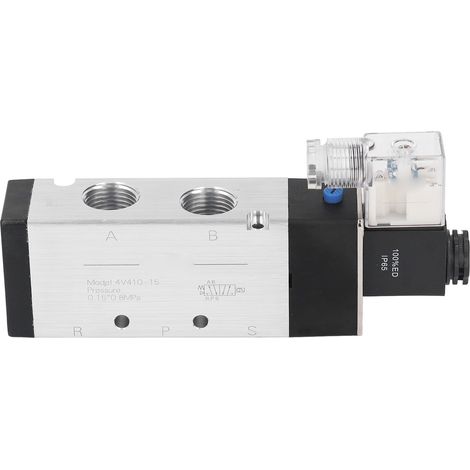 Électrovanne pneumatique 5 voies 2 positions IP65, haute précision, tête pilote 0.15‑0.8 MPa DC12V (1/5)