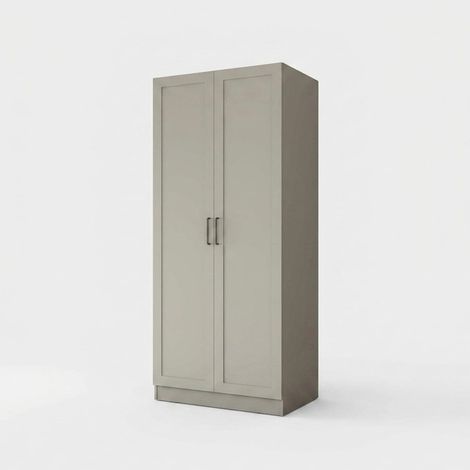 Kleiderschrank mit 2 Türen, Regalböden und Kleiderstange Axis (1/4)