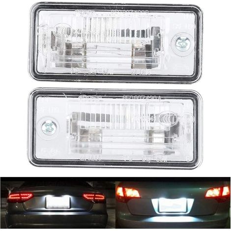 Ej.Life Éclairage pour plaque d'immatriculation, Feux 8E0807430A 8E0807430B feu de plaque d'immatriculation adapté pour A3 A4 A5 A6 C6 A8 D3 Q7 RS4 (1/5)