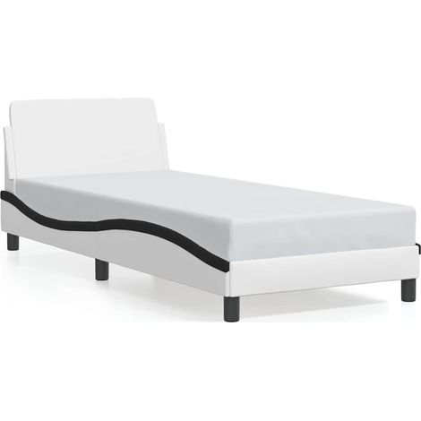 Maison Exclusive - Giroletto Dover Bianco e Nero 90x200 cm in Similpelle (1/5)