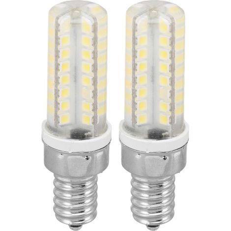 Ortviai Ampoule LED E14 5 W – 64 LED, 230 V AC, pour meubles, lampes de table et bibliothèques – Lot de 2 (1/5)
