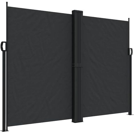 Maison Exclusive - Toldo lateral retráctil negro 180x600 cm