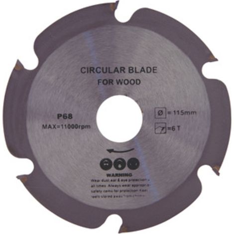 DISCO P/LEGNO D 115X2 MM FORO 22,2 MM- ECEF- 1,0 pz
