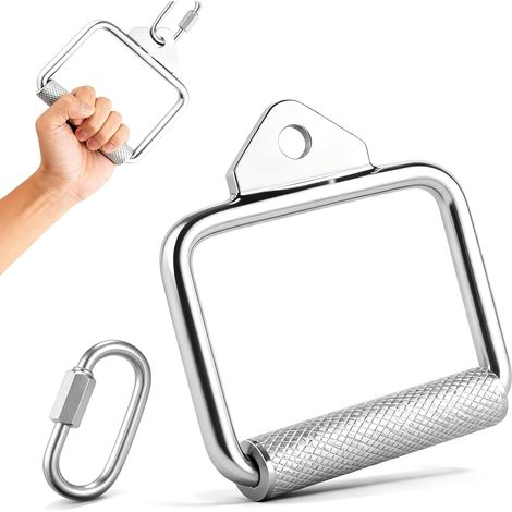 Accessoires Machine à Câble, Poignée de Traction, Pulldown D Handle Fitness Équipement de Fitness Bras Exercice de Lutte Câble Câble Facture de pour Le Levage de Poids Gym à la (1/5)