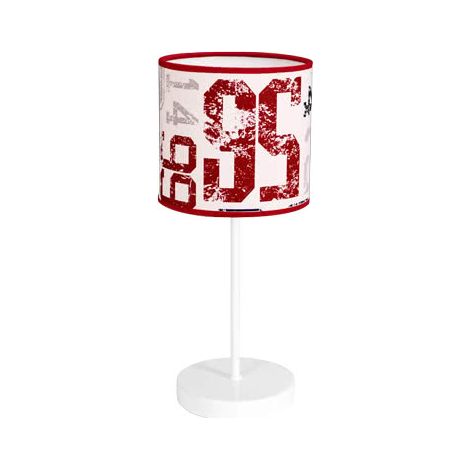 Lampe de table Dorsale Rouge 1xE14 (Ø16x38cm)