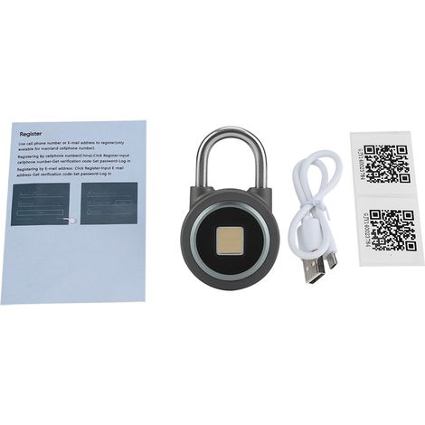 Cadenas intelligent antivol sans clé rechargeable avec application Bluetooth pour téléphone portable et sacs à dos (1/4)