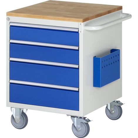 Rau Montagewagen Buche-Top 4 x Schublade-L 2x120, 2x150mm BxTxH 580x650x795 mm (1/5)