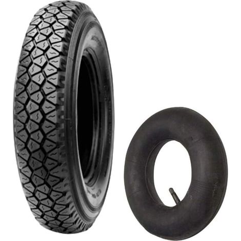 PNEUMATICO 4.00-12 8 PR + CAMERA GOMMA ANTERIORE D 810 RINFORZATA X APE CAR PIAGGIO TM 703 APE 602 (1/4)