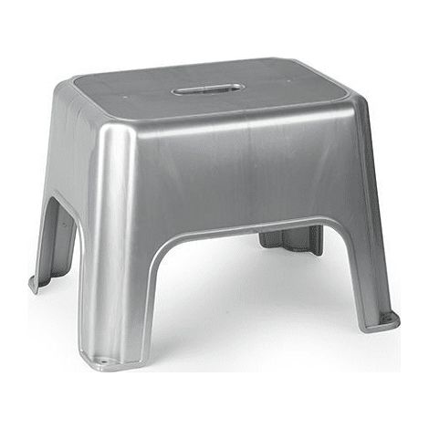 Taburete de plastico bajo  Gris (1/2)