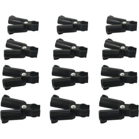Connecteurs de tuteur de plantes, clip fixe de joint de connexion de type A, clip de connecteur de treillis pour plantes grimpantes pour cages à tomates et plantes grimpantes (16 mm) (1/4)