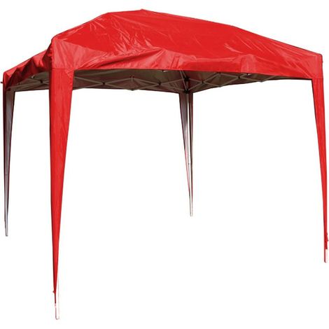 3x3m Garden Gazebo Top Cover Replacement Tent Canopy Red (1/2)
