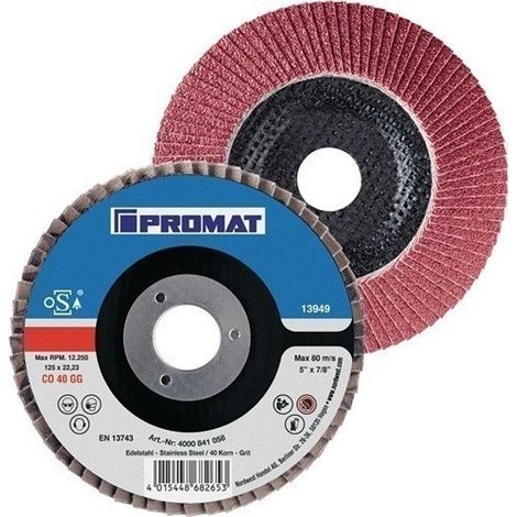 Disco Abrasivo De Laminas Diam. 125 Mm Granulacion 120 Conic