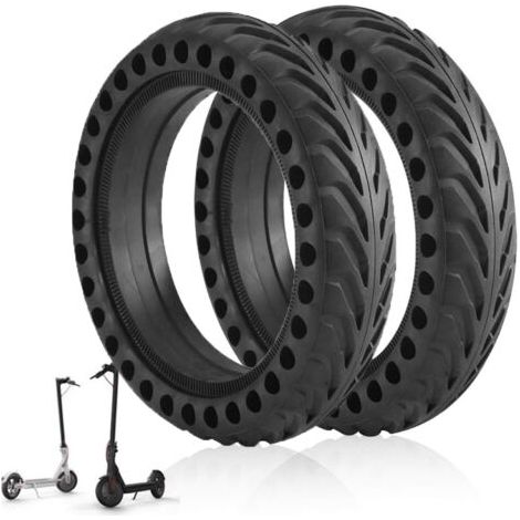Pneu pour Plein M365, 1S, Essential, Pro, Pro2 Roue Trottinette Electrique, Remplacement anti-dérapant Roue 8,5 Pouces, Rechange Solide (1/5)