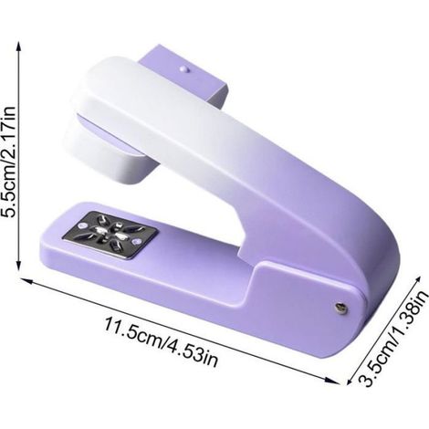 Agrafeuse de bureau - Agrafeuse rotative à 360° - Accessoire de bureau ergonomique antidérapant pour l'école et la maison (1/5)