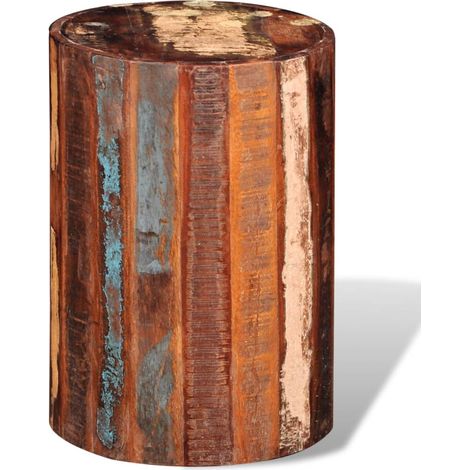 Tabouret,Repose-pied,Pouf Bois de récupération massif CFW486755 (1/5)