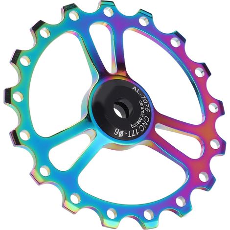 MEIJUN Poulie de Dérailleur Vélo en Alliage Aluminium 17T Céramique, Compatible Route et VTT - Choix de 7 Couleurs (1/5)