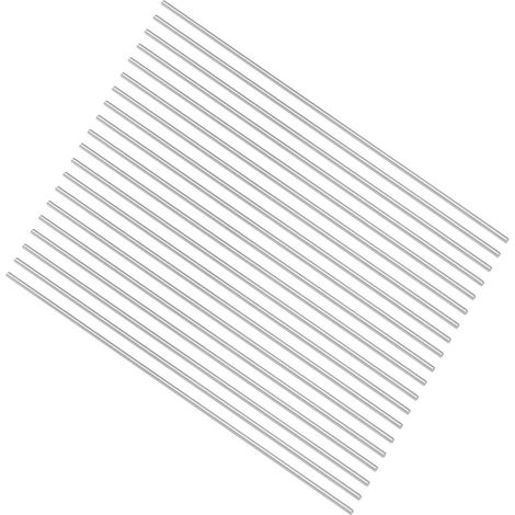 Rond Acier Tige 1,3mm HSS Outil de Tournage Barre 100mm Longueur pour Arbre Engranage Perceuse Tour Aléseuse Tournant Miniature Essieu Cylindrique épingle 20pcs (1/4)