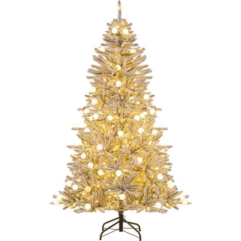 Albero di Natale artificiale innevato da 180 cm, 250 LED