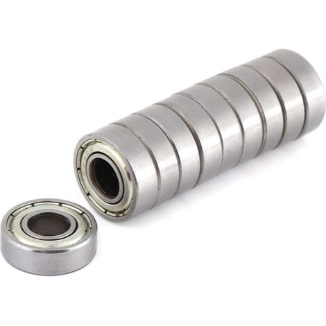 Miniatur-Rillenkugellager, Doppelkugellager 698ZZ, 10 Stück, 8196mm, Miniatur, Mehrzweck, hitzebeständig.