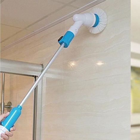 Accessoire nettoyage cuisine Multifonction baignoire et Tile Scrubber sans fil Power Spin électrique Set Brosse bain Plancher mur AC (1/4)