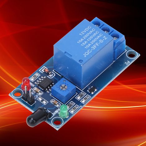 Infrarot-Brandmeldemodul, Flammenmelder-Relaismodul, 12 V DC, 760–1100 nm (1/5)