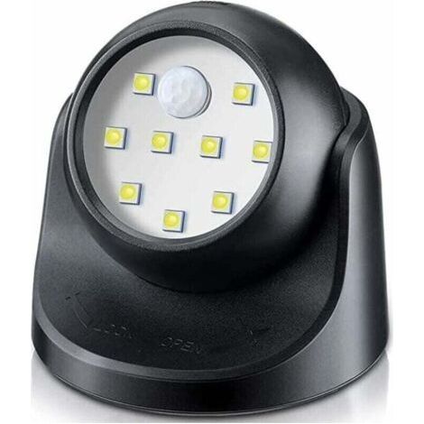 Outdoor LED Spotlight, Outdoor Spotlight with Motion Sensor, Wireless Outdoor LED Floodlight, 150 Lumen, Removable Sphere, 360 Degree Rotation and Tilt, Battery Operated (1/4)