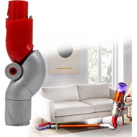 Adaptateur pour Dyson V12 Aspirateur Léger, Adaptateur De Pliage pour Dyson V10 Slim Aspirateur Léger, Adaptateur Inférieur à Libération Rapide pour Dyson v12/V10Slim/Digital Slim (1/4)