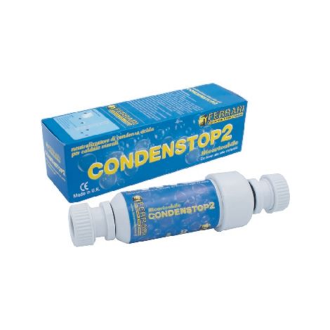 NEUTRALIZZATORE DI CONDENSA ACIDA- Attacchi a string.  D. 20 mm- FERRA- pezzi 1