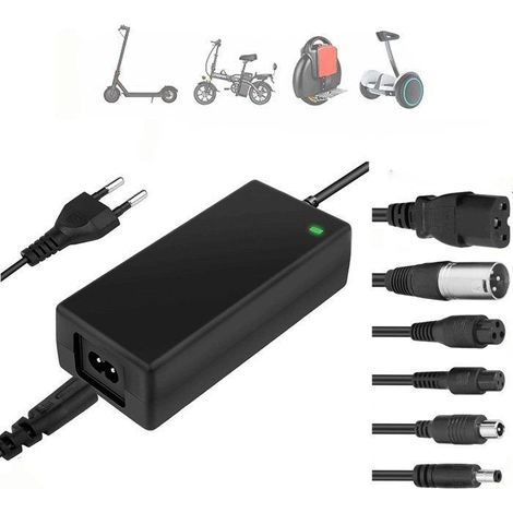 Chargeur vélo électrique avec 6 connecteurs – Pour trottinette, scooter – Recharge rapide (1/5)