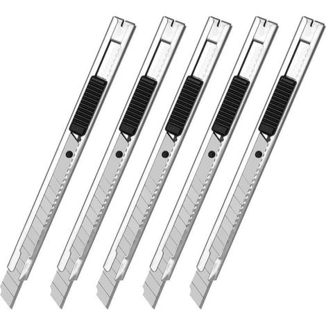 5x Cuttermesser 9mm Abbrechklingen 60 Grad für Folien Tapeten Karton