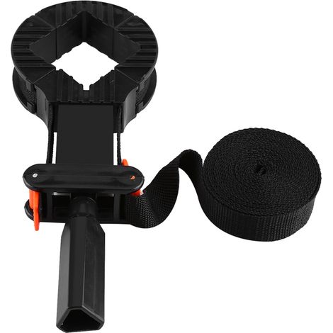 Pince d'angle réglable multifonction 4 mâchoires, sangle de serrage pour cadre photo, outil de menuiserie bois, maintien à 90 degrés. (1/5)