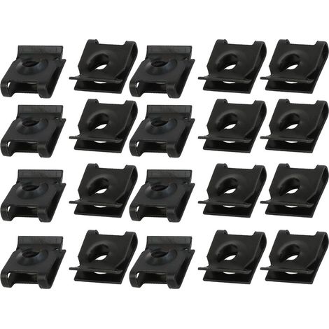 20pcs Clips Écrou U pour Carénage M5/ST4.8 Boulon à Vis (1/4)
