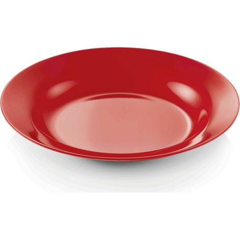 Assiette creuse mélamine Ø 20 cm rouge - Was Germany