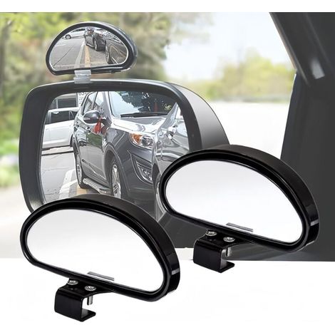 ZVD-Retroviseur Conduite Accompagnée Retroviseur Angle Mort Miroir D'angle Mort RéTroviseur Conduite Accompagnée pour Tous Les Voitures- Miroir Convexe Angle réglable (2Pcs) (1/4)