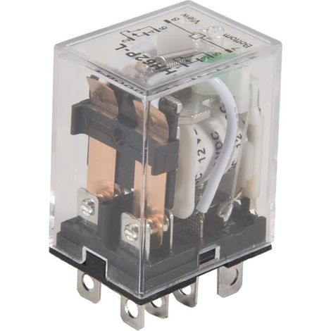 Bobine Relais Électromagnétique DPDT 12V DC 10A 240V AC 28V DC JQX-13F2Z (1/4)