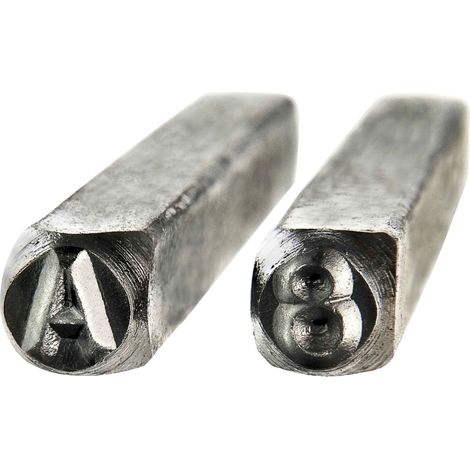 Coffret de 36 poinçons à frapper – Hauteur 4 mm – Marquage précis sur métaux – Poids 0,7 kg – Boîte de rangement incluse – Cogex - B004SH4CUK