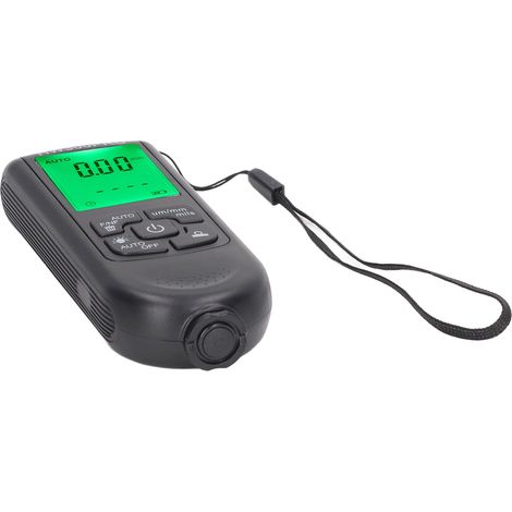 Jauge d'épaisseur de revêtement numérique portable ABS avec fonction d'arrêt automatique, mètre de peinture pour usage extérieur noir (1/5)