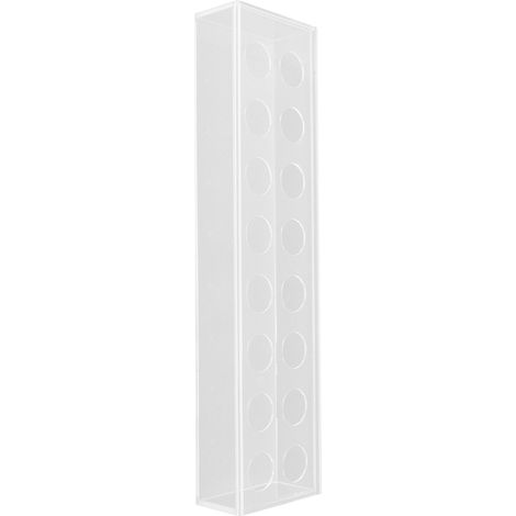 Vase rectangulaire à fleurs en acrylique transparent, 16 trous, idéal pour décorer une table à manger, un mariage ou une fête. (1/5)