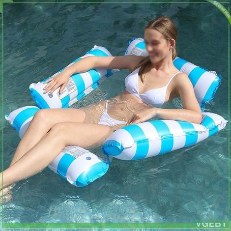 Flotteur de piscine - FAFEICY - Hamac/chaise 4 en 1 - Filet suspendu - PVC/Nylon - 1230×1200 mm (1/5)