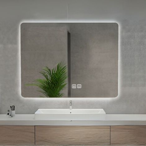 Specchio smart rettangolare YJ-70100A con retroilluminazione 100x70 (1/5)