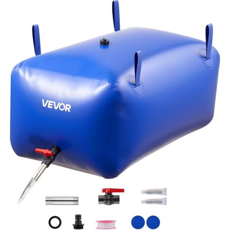 Pour jardin et camping réserve d'eau pratique vessie d'eau souple 240L en PVC 1000D pliable (1/5)