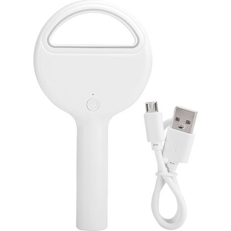Ventilateur portable rechargeable sans pales, mini ventilateur USB, universel, T9 blanc, pour bureau ou table de chevet.-AquaForge (1/5)