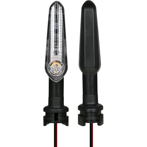 royaluxe -LED Clignotant Moto Accessoires Indicat Directionnel Clignotant Lampe 1 Paire Remplacement pour YAMAHA MT07 700 XJ6 FZ6 MT09 900 MT10 (1/5)