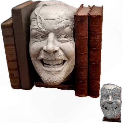 Set Buchstützen für den Schreibtisch – Dekorativer, geschnitzter Ständer, vom Schauspieler inspiriertes Design (1/5)