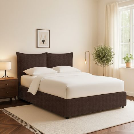 Cama Individual Chatteris, Desenfundable, Hecho en Italia, Marrón (1/5)