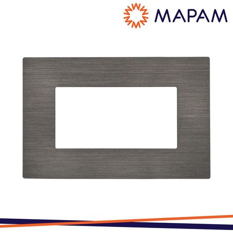 PLACCA TECNOPOLIMERO SPAZZOLATO M5004SL-7 JOY 4P TESTA DI MO