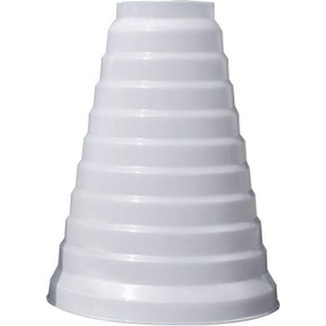 80/200-mm-PVC-Reduzierstück für Lüftungssysteme – Wetterfest – Einfache Montage – Leise und effiziente Belüftung (1/5)
